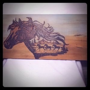 Horses Wood Burning